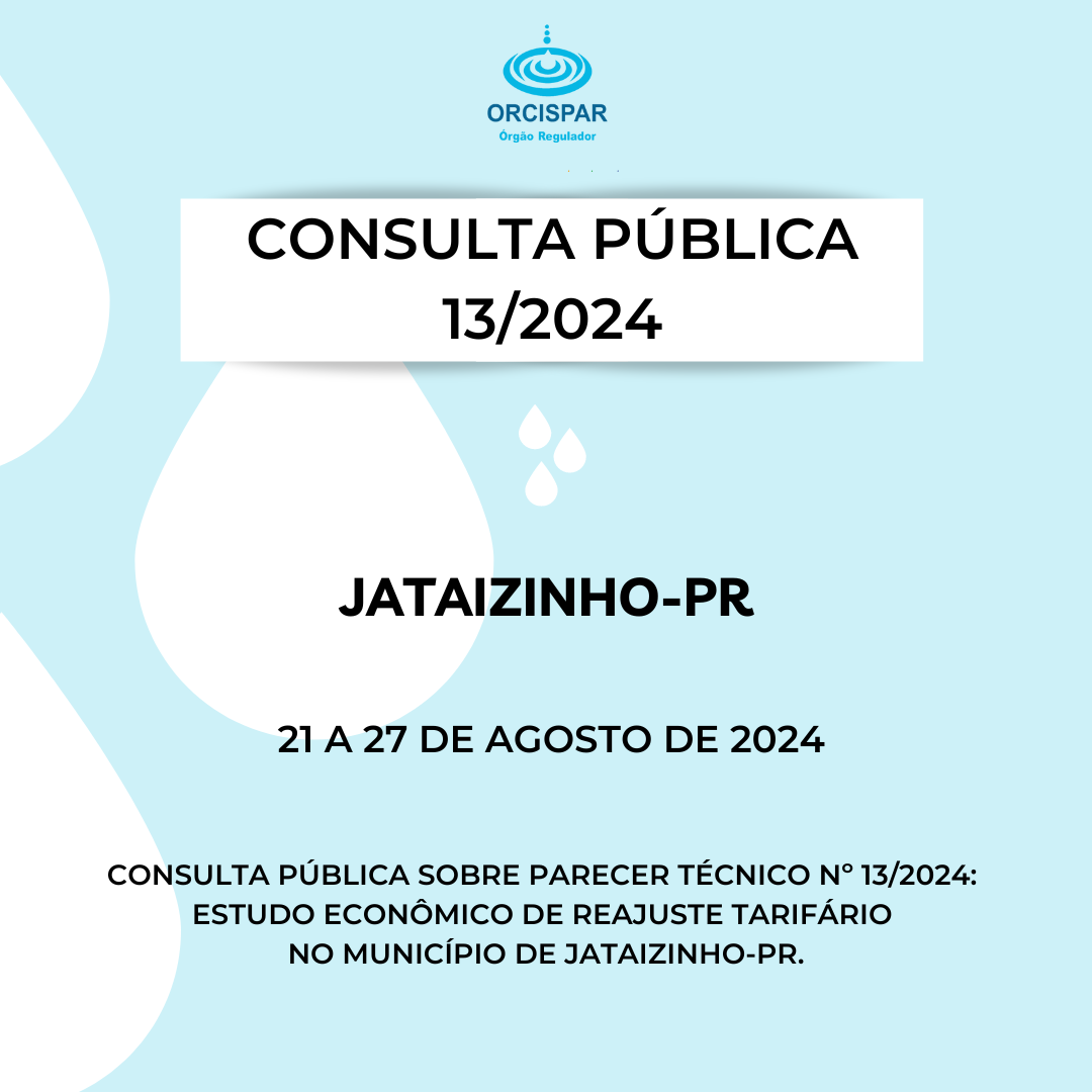 Consulta Pública n° 013/2024 - Jataizinho